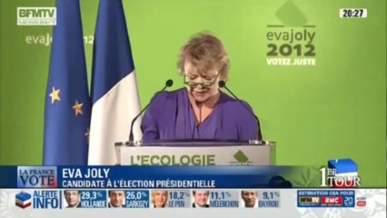 Eva Joly appelle à voter Hollande au second tour
