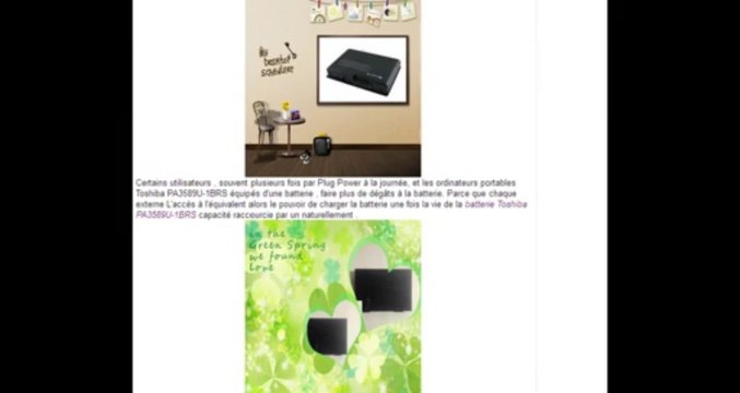 Batterie PA3589U-1BRS ,Adaptateur/Chargeur pour Toshiba PA3589U-1BRS