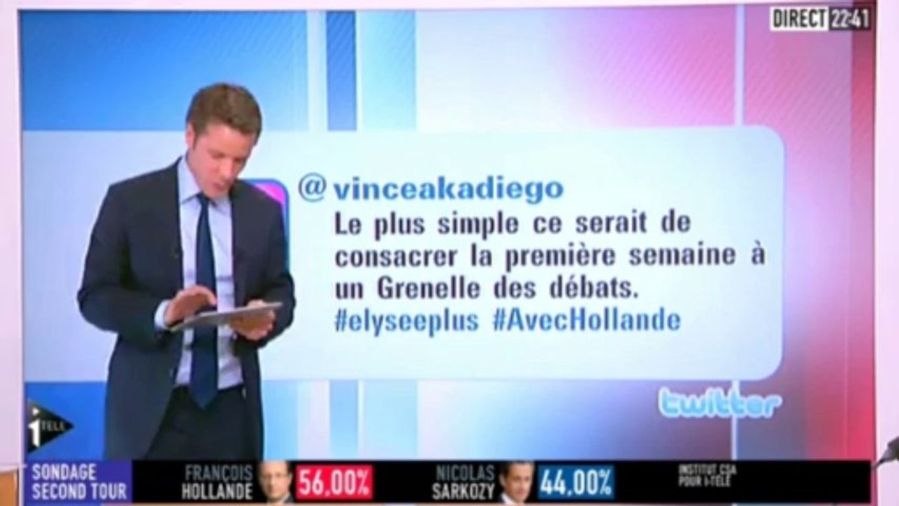 Réactions sur Twitter suite au premier tour