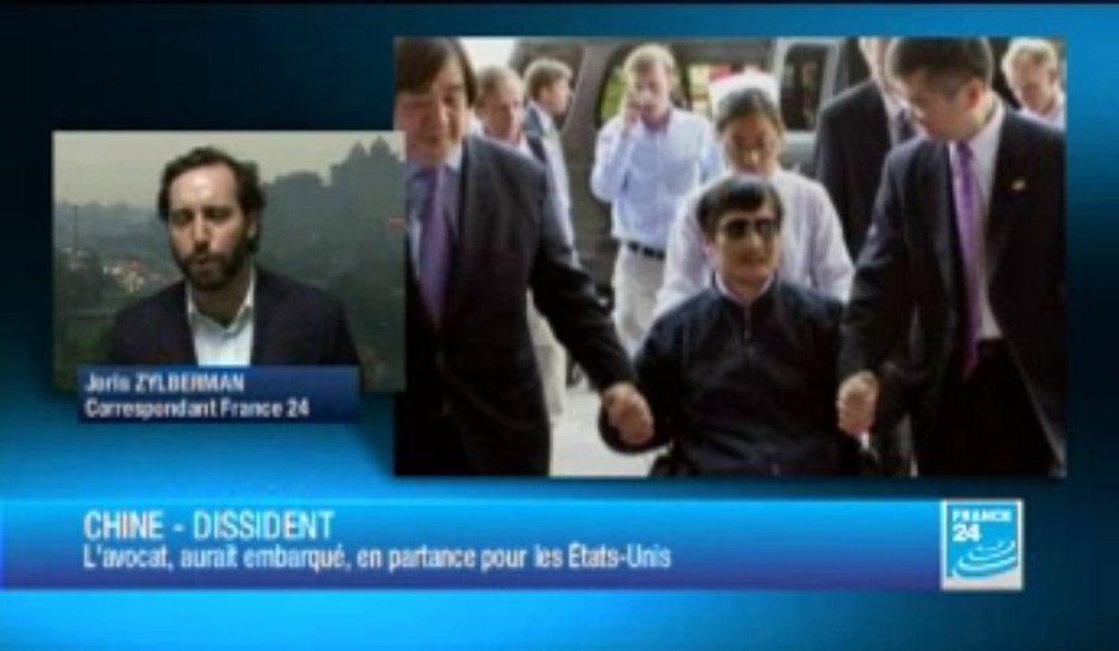 Le dissident Chen a quitté Pékin pour les États-Unis