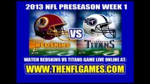 WATCH WASHINGTON REDSKINS VS TENNESSEE TITANS LIVE NFL FOOTBALL STREAMING