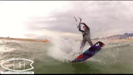 Some freestyle in light wind from KCB riders