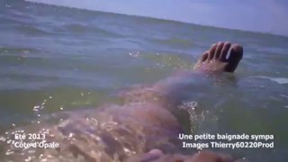 LA MER UNE BONNE BAIGNADE DANS LA MER DU NORD ETE 2013 BERCK PLAGE QUEND PLAGE