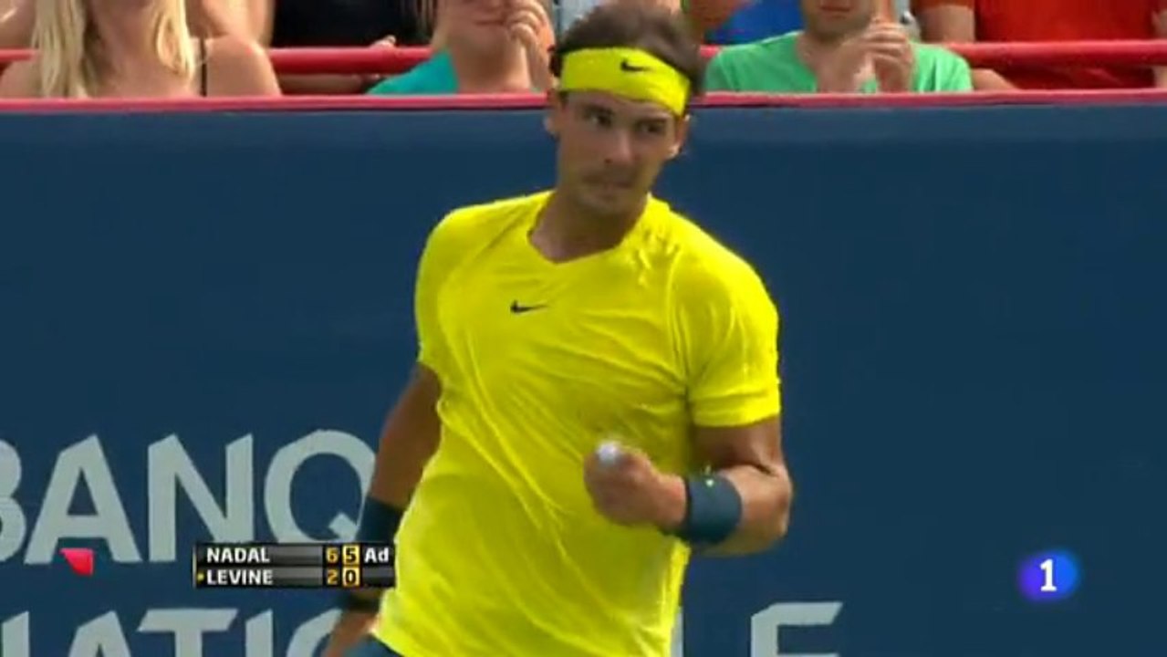 2013 Rogers Cup R2 Rafael Nadal def. Jesse Levine 6/2 6/0 MATCH POINT (RTVE)