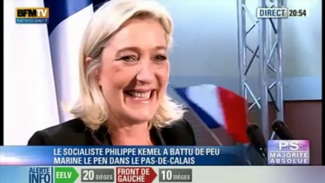 Réaction de Marine Le Pen - Législatives 2012