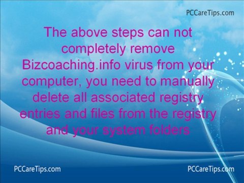 Learn how to stop Bizcoaching.info popups