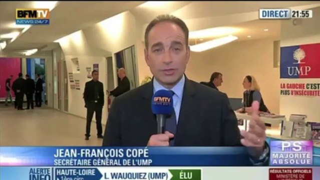 Réaction de Jean-François Copé - Législatives 2012