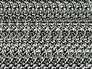 Bunny cross-eyed stereogram animation