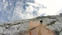 Drift HD Ghost Wingsuit BASE Jump With Red Bull Skydiver  Marco Waltenspiel