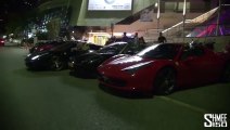 SIX Ferrari 458 Spiders in a row in Monaco