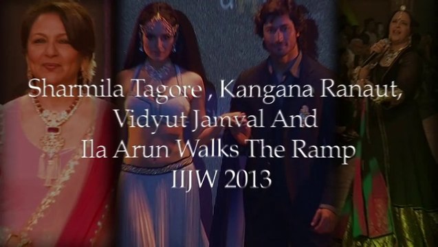 Kangana Ranaut, Vidyut Jamwal, Sharmila Tagore - IIJW 2013 Day 4