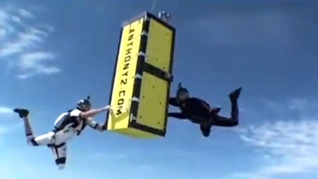 Daredevil Escapes Locked Coffin While Skydiving