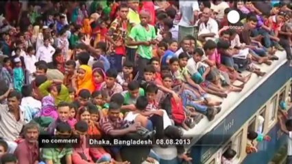End of Ramadan rush-hour in Bangladesh - no comment