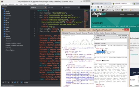 Tutoriel vidéo Sublime Text 2 : Emmet Livestyle