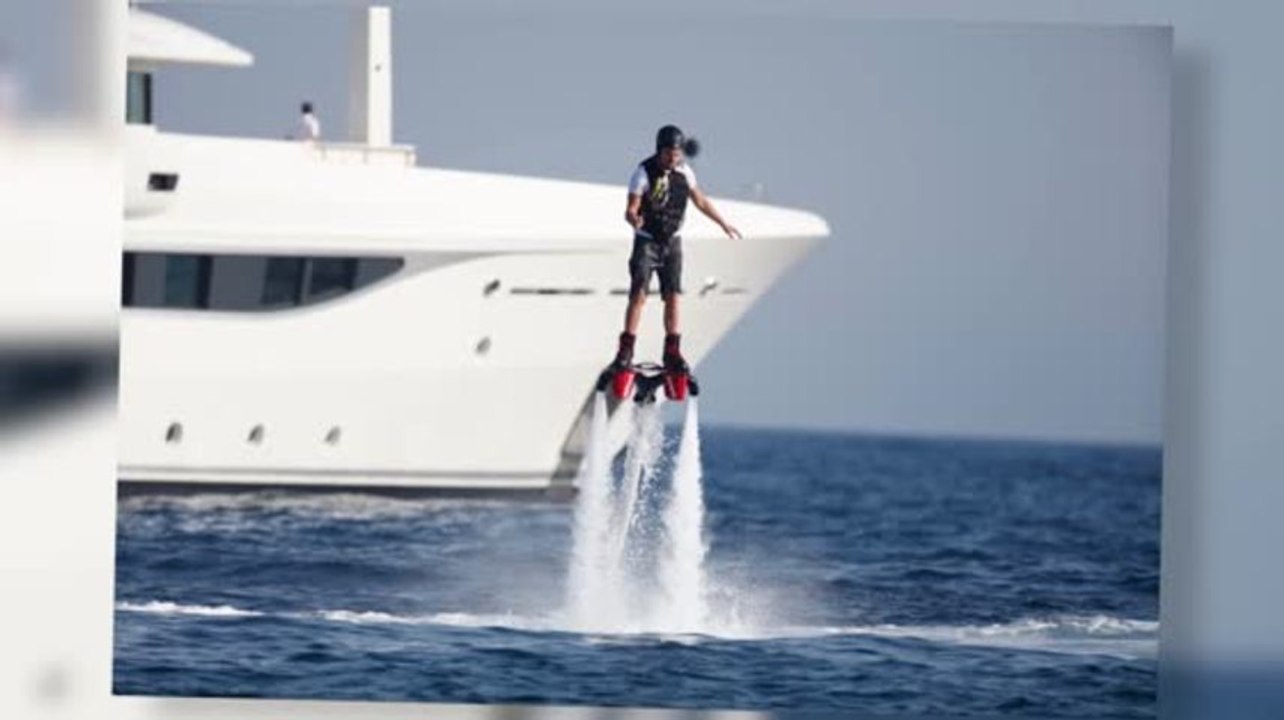 Leonardo DiCaprio Soars Above the Sea on a Flyboard in Ibiza