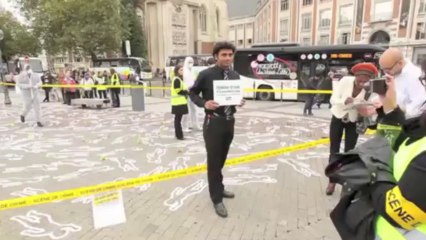 Happening de Action contre la Faim à Lille