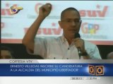Ernesto Villegas inscribe su candidatura para las elecciondes del 8D