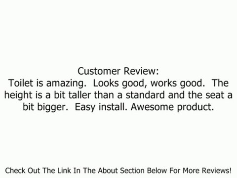 American Standard 2847.128.020 Town Square FloWise RH Elongated One Piece Toilet, White Review