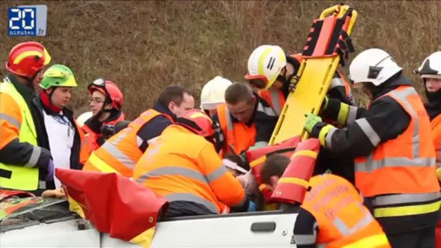 Exercice de coordination des secours franco-belges a Mouscron