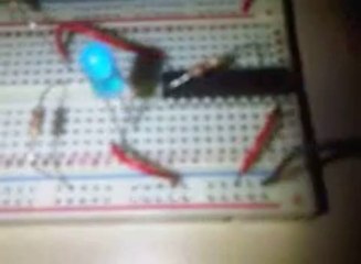 Flashing LED MCU
