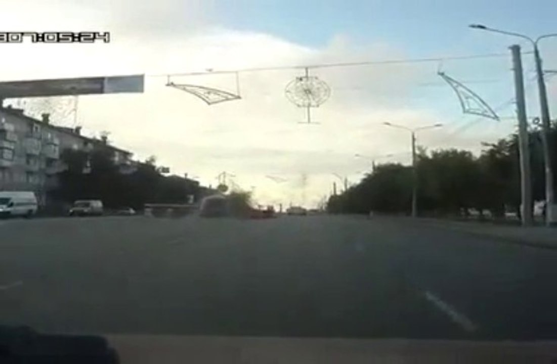 Car eaten by the road!