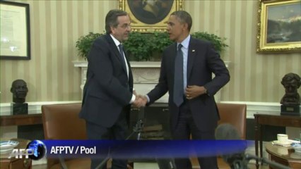 Obama reçoit le PM Grec Antonis Samaras à Washington