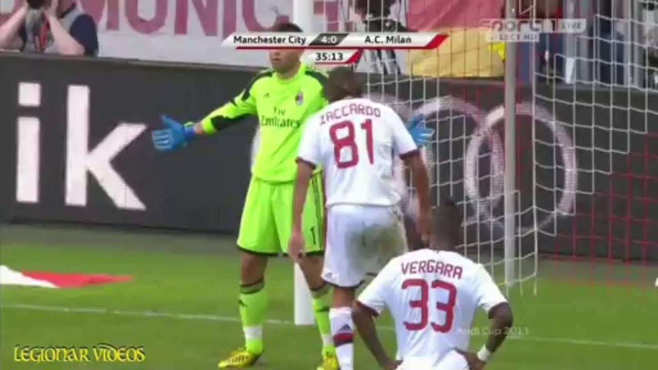 Edin Dzeko 2 goals Vs AC Milan 31-7-2013_720p_Audi Cup