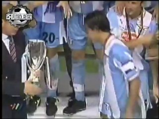 Lazio 1 vs Manchester Utd 0 Supercopa UEFA 1999 Veron, Salas, Almeyda FUTBOL RETRO