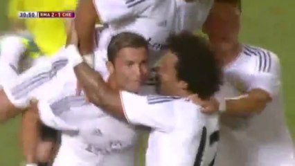 Goal Cristiano Ronaldo free-kick Real Madrid Chelsea