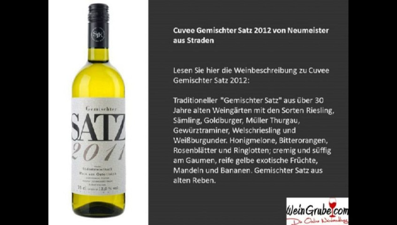 Weinshop Weingrube.com präsentiert Weine aus dem Weingut Neumeister!