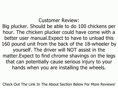 EZPLUCKER EZ-151 Stainless Steel Chicken Plucker Defeather Machine Review