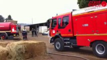 Incendie - Plusieurs de tonnes de foin en fumée