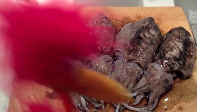 Teri cuisine... des seiches !!!!