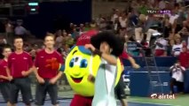 Novak Djokovic Dancing in Hair Wigs