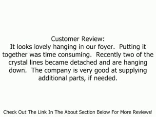 French Empire Crystal Chandelier Lighting H30" X W24" Review