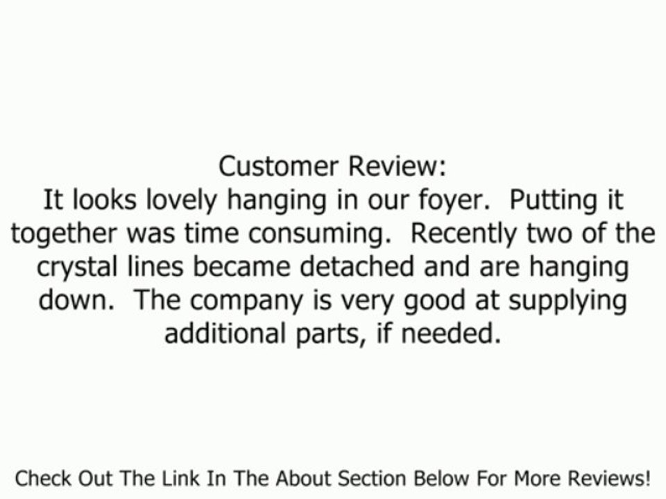 French Empire Crystal Chandelier Lighting H30" X W24" Review