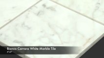 Bianco Carrara White Carrera Marble Tiles & Mosaics Collection AllMarbleTiles.com