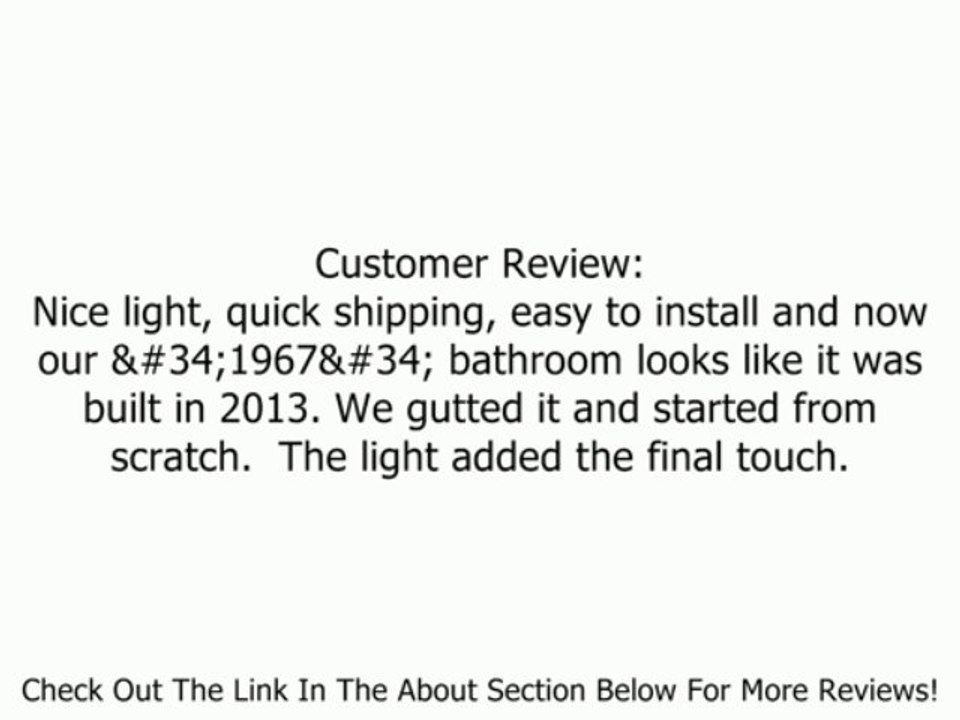 Kichler Lighting 5079OZ 4-Light Hendrik Incandescent Bath Light, Old Bronze Review