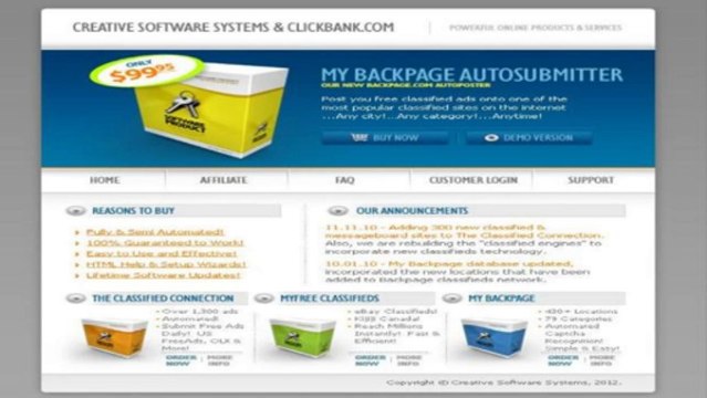 Automated Classified Ad Submission Software