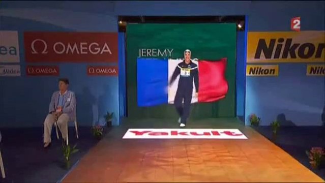 Finale 100m dos H - ChM 2013 natation (Stravius, Lacourt)