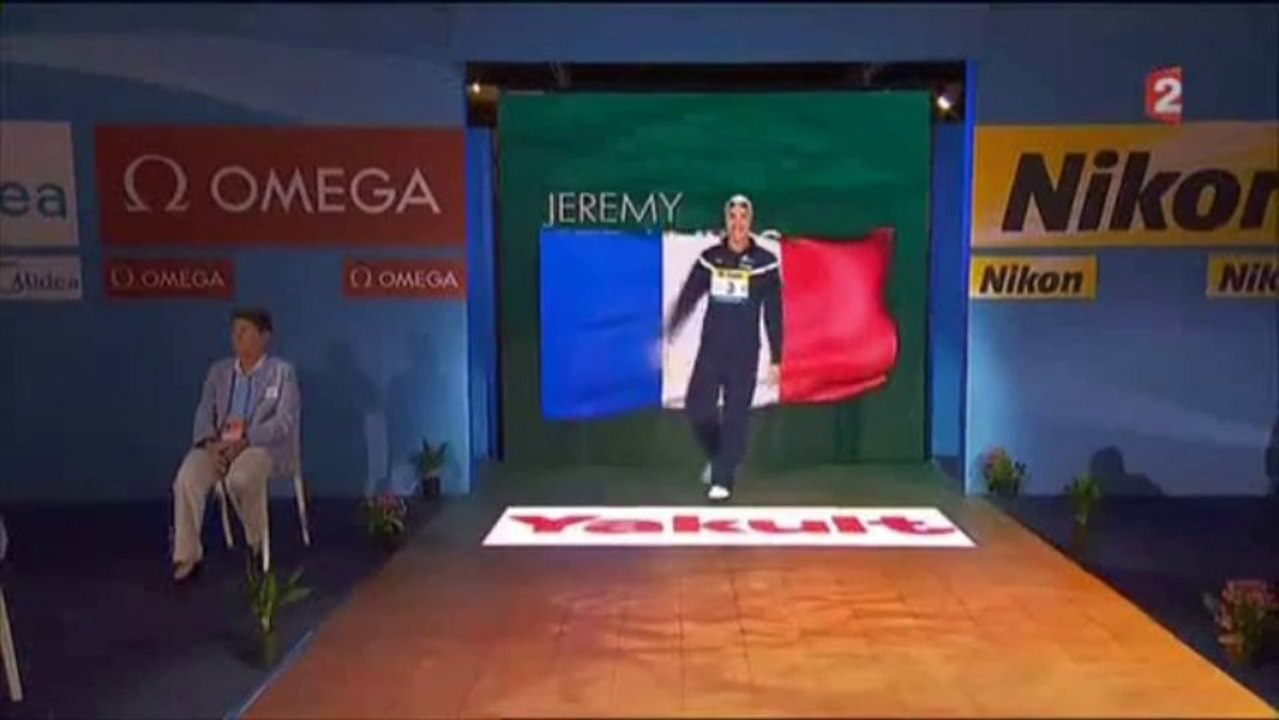 Finale 100m dos H - ChM 2013 natation (Stravius, Lacourt)