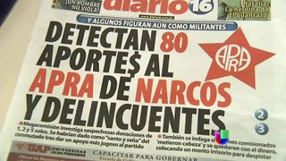 NARCOESTADO: Políticos peruanos en líos de narcotráfico (Noticiero Univisión 08-08-2013)