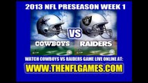 Watch Dallas Cowboys vs Oakland Raiders Live Streaming Game Online