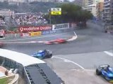 crash Villeneuve Massa,Monaco 2005