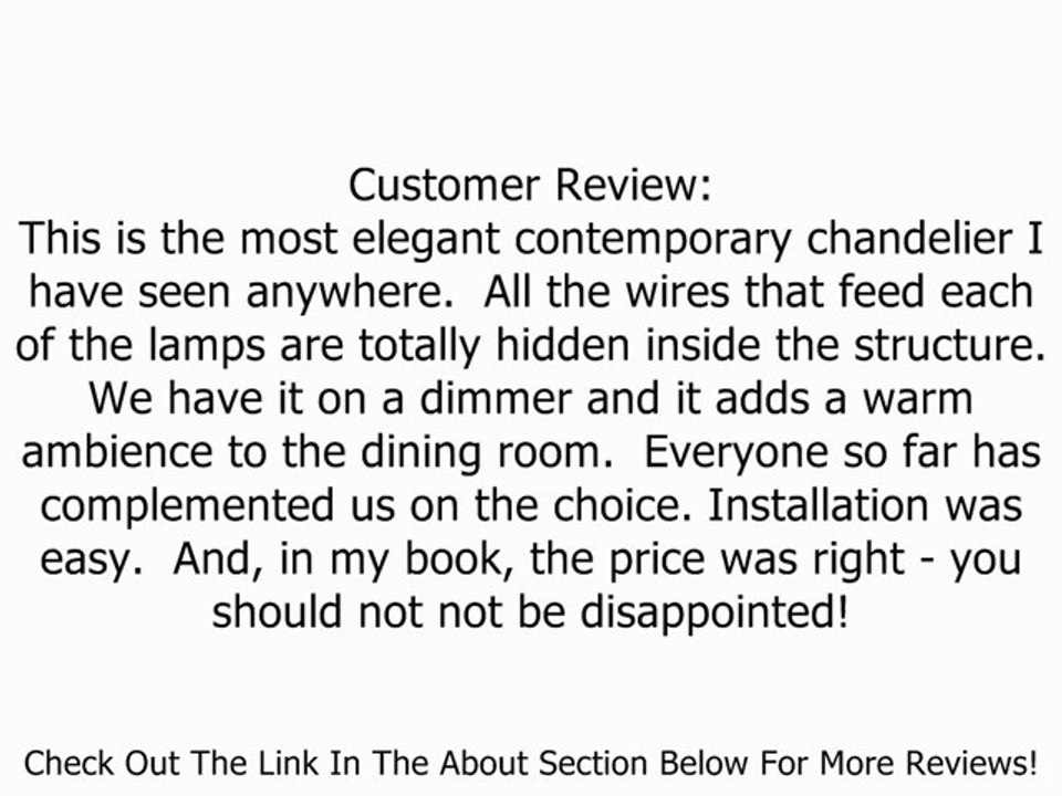 Kenroy Home 90086ORB Wright 6-Light Oil-Rubbed Bronze Chandelier with Scavo-Glass Shades Review
