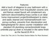 Kraus White Rectangular Ceramic Sink and Ramus Faucet, Chrome Review