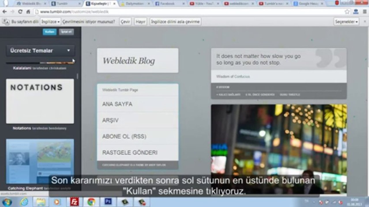 Tumblr'da nasıl tema değiştirilir?  Tumblr'da tema seçimi