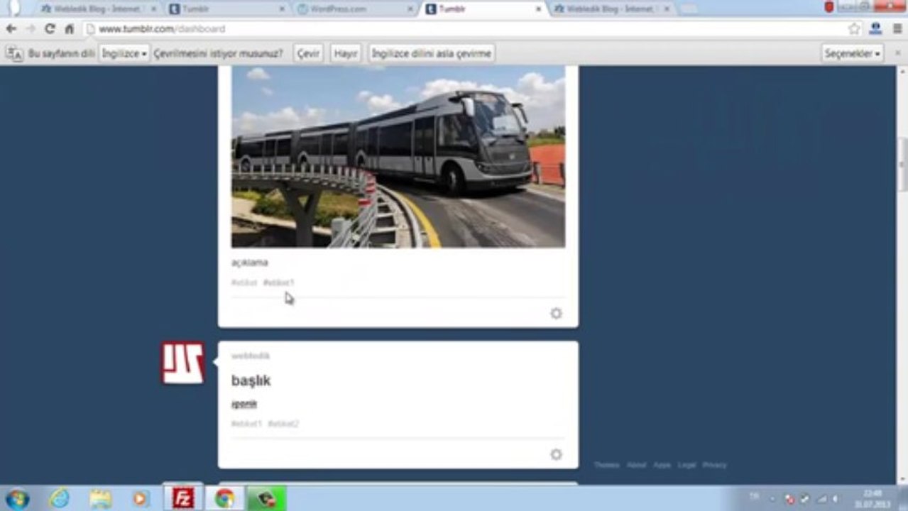 Tumblr'a nasıl içerik eklenir?  Tumblr'da gönderi çeşitleri