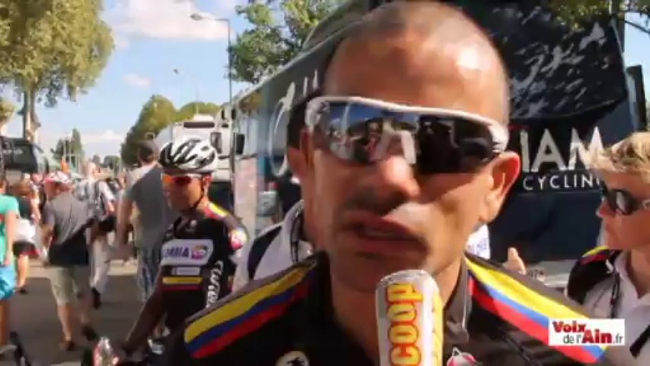 Cyclisme - Leonardo Duque réagit après sa victoire à Bourg-en-Bresse