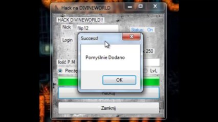 DivineWorld Hack Na Pieczęcie Minotaura Oraz LVL Hack